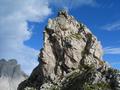 ber sehr steiles, abschssiges und brchiges Gelnde erreicht man eine kleine Scharte nrdlich des Steiglkogel ...