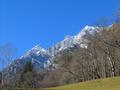 Blick hinauf zum Grimming.