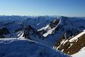 Gipfel-Impressionen im Westen: Rechts vorne die Engelkarspitze