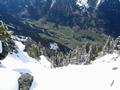 Beim Aufstieg ber den Nordwestrcken zum Zinken - Tiefblick nach Westen in das Kleinslktal ...