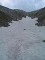 Beim Abstieg whle ich jetzt doch die Schnee- anstatt der Stein-Felder.