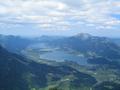 Blick ber den Wolfgangsee.