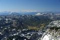 Ausblick nach Westen ber die Almgebiete sdlich des Appelhauses.
