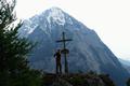 ... und hier frei sichtbar beim Gipfelkreuz am Gindlhorn mit gutem Ausblick zum Grimming ...