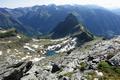 Blick nach Osten ber die Rupanin-Seen zum Karnereck.