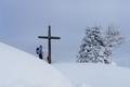 Das Gipfelkreuz am Hochmhleck ist erreicht.