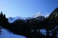 Links hinten der Hochwart, ebenfalls ein groartiger Schitourenberg (Siehe Tour vom 10.02.2007). Rechts die Hochrotwand.