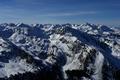 Herrliche Panoramablicke ber Dutzende Gipfel der benachbarten Schladminger Tauern.