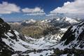 Blick nach Norden zu den Gipfeln um Hchstein und Hochwildstelle.