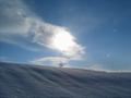 Ein Bild mit starker Symbolkraft fr das heutige Wetter. Die Wolken waren zwar nur dnn, die Sonne tat sich aber trotzdem sehr schwer mit ihnen. Der kalte Wind in den Gipfelregionen verstrkte den unangenehmen Eindruck.