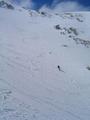 Die Schneedecke war hier zwar noch ziemlich hart und durch einige Spurrillen zerpflgt, im Groen und Ganzen aber recht griffig und gut befahrbar.