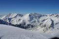 Die hchsten Gipfel der Wlzer Tauern: Greim (links) und Rettlkirchspitze (rechts) im Sdwesten.