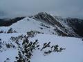 Blick vom Totenkarspitz (Standort) ber den Verbindungsgrat zum Karlspitz.