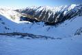 Tiefblick hinunter zum Duisitzkarsee und hinaus ins Rohrmooser Obertal.