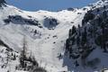 Und noch einmal ein etwas grerer berblick ber unsere Aufstiegs- und Abfahrtsroute. Der Schnee war perfekt - an ihm lag es also nicht, da unsere Spuren nicht besser gelungen sind ;-)