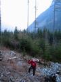 Start in Rohrmoos-Obertal. Aufstieg im untersten Bereich weglos ber unwegsame, ausgetrocknete, strauchverwachsene, steinige Bachbette. Weiter oben treffen wir auf einen angenehmeren Ziehweg.