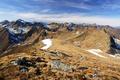 Blick zurck ber das Aufstiegsgebiet von der Seifriedsenke (ca. Bildmitte).
