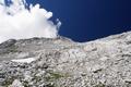 Blick zurck ber das oberste - steilste - Stck.