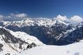 Ausblick nach Nordosten zu Hchstein (links) und Hochwildstelle (rechts) ...