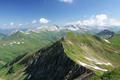 Blick Richtung Nordosten ber das Jgereck hinweg zu Faulkogel (links) und Mosermandl (rechts) ber dem Riedingtal (Siehe u.a. Touren vom 07.09.2005 und 15.11.2005).