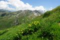 Blick von der Glingspitze hinber zu unseren ersten beiden Gipfeln des heutigen Tages.