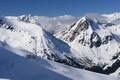 ... wie hier zum Slkpa. Umrahmt von Hornfeldspitze (links auerhalb des Bildes) und Nageleck (rechts).