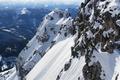 So nah, doch fr Normalsterbliche ber den Felsgrat so unerreichbar - der Leckkogel in kaum mehr als 300 Meter Luftlinie Entfernung.