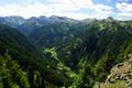 Rechts unter uns das Rohrmooser Obertal mit Ausblick in die südlich gelegene Gipfelwelt um die Vetternspitzen ...