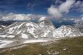 Und ein Blick nach vor. In Bildmitte der Tiroler Kogel. Rechts davon der Windischkopf, den ich heute auch noch gerne mitnehmen mchte.