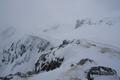 Immer dichter wird die Wolkendecke ber dem Dachsteingebirge und leichter Schneefall setzt ein.