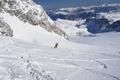 Der vermeintlich gute Pulverschnee ist nicht so leicht zu befahren, wie anfangs gedacht ...