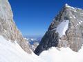 Blick hinab zur Simonyscharte.