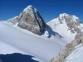 Herrlicher Ausblick von der Steinerscharte nach Sden zum Mitterspitz - rechts davon der Torstein.