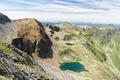 Und noch einmal die Rotmandlspitze - darunter die Buckelkarseen.