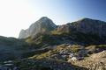 Ein Blick zurck zum Tauernkogel, dem Gipfel auf dem ich heute den Sonnenaufgang erleben durfte ...