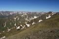 Westlich zu unseren Fen entdecken wir ein kleines Seelein, welches wir im Tagesverlauf noch besuchen werden. Im Hintergrund die Gipfel der benachbarten Schladminger Tauern.