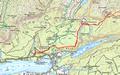 Der Routenverlauf im unteren Bereich: Grundlsee-Gssl / Schachen - Vordernbachalm - Bei den Liagern 