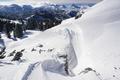 Fasziniert verfolge ich, wie sich der Wind im Schnee 
