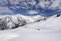 Blick von der Ankogelgruppe - dem stlichsten Teil der Hohen Tauern zu den Radstdter Tauern, die bereits zu den Niederen Tauern zhlen. Im Blickfeld Glingspitze und Nebelkareck, die ich mit meinem Arbeitskollegen und Bergkameraden Hrbie am 11.07.2008 von der anderen Seite ber den Tappenkarsee besucht habe.