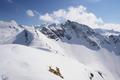 Blick Richtung Sden zum ziemlich unzugnglich aussehenden Kreuzkogel.