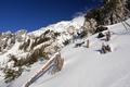 Die Landschaft ist herrlich, die steileren Hnge mit Hartschnee bedeckt, so dass die langen Harschkrallen meiner Tubbs Mountaineer richtig 