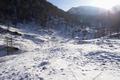 ... und folgen dem Wanderweg Richtung Wurzeralm, dessen Markierungen hufig unter dem Schnee verborgen lagen.