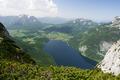 Unter uns der Altausseer See.