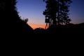Oranger Horizont in der 