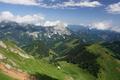 Der Ausblick vom Gipfel ist herrlich - besonders beeindruckend ist der uns heute schon den ganzen Tag begleitende Ausblick ber das Radmertal ...