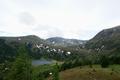 Blick ber den Groen Winterleitensee bis zum Scharfen Eck, welches ich heute auch berschreiten werde.