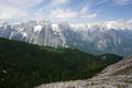 Ausblick ber die Brenalm zu den felsigen Gipfelerhebungen um den Hebenkas, den ich unbedingt heuer im Sommer kennenlernen mchte.