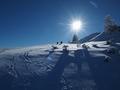 ... endlich am flachen Plateau am Zirmel in ca. 1.800 Meter Hhe zu stehen.