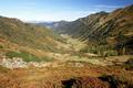 Blick ber das Ramertal, ber welches ich herauf gekommen bin.