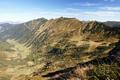 Prchtiger Ausblick ber das Ramertal und mein spteres Wandergebiet ber Stadelfirst, Mrsbachspitz und Steinkarspitze.